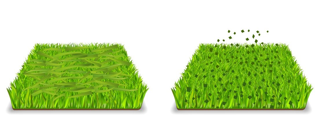 Met gras mulchen wordt de bodem bedekt met gemaaide gras wat fijn vermalen is tot kleine snippers. Dit is in tegenstelling tot traditioneel maaien.