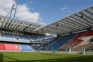 The Wisla Krakow stadium, basecamp for the Dutch team during Euro 2012